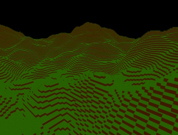 Voxel terrain generation with Perlin noise and instanced rendering